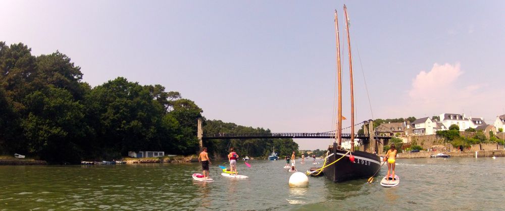 Randonnée SUP de Baden à Plougoumelen dans le Morbihan